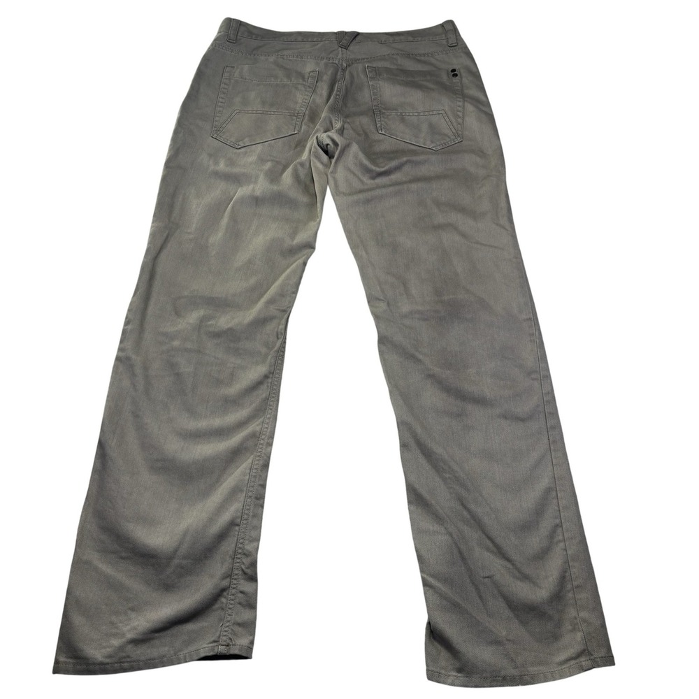 Helix Relaxed Straight Jeans Mens 34x32 Brown Medium Wash Denim Pants Casual